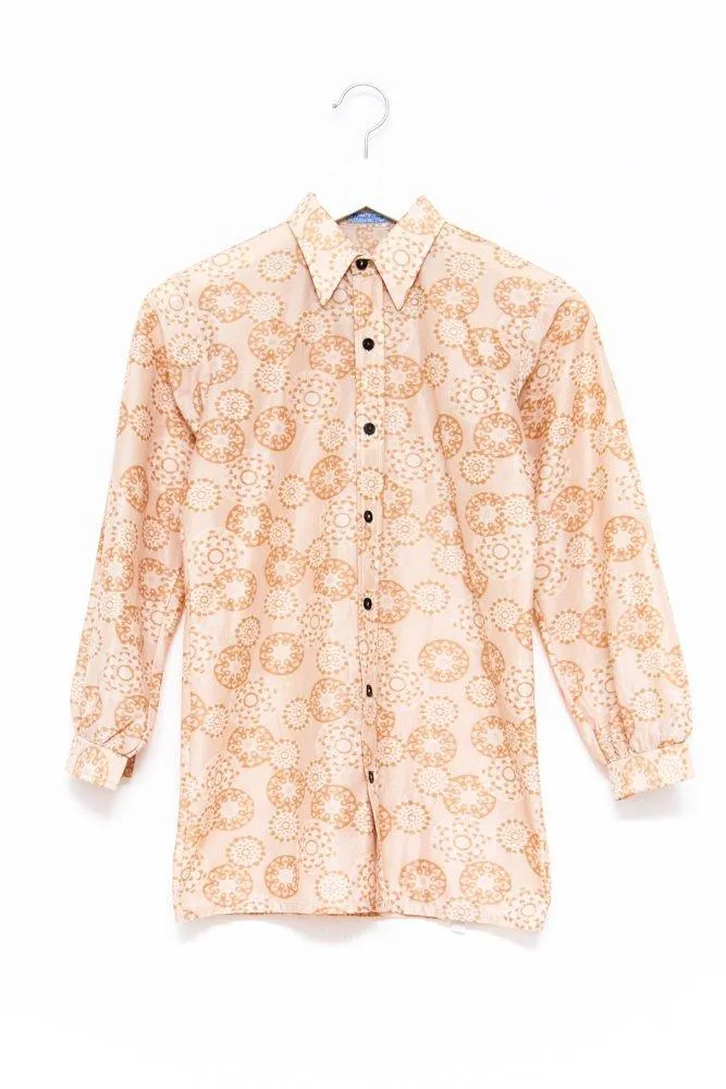 0597_PRINT BEIGE VINTAGE BLOUSE