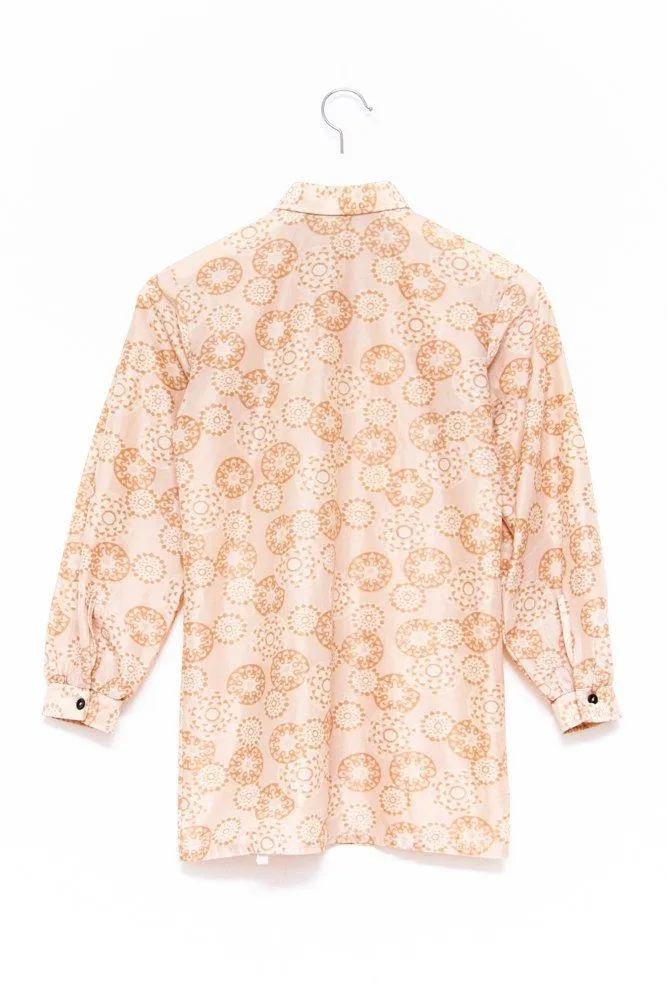 0597_PRINT BEIGE VINTAGE BLOUSE