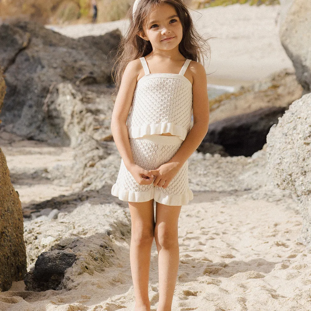Crochet Tank Set | Ivory