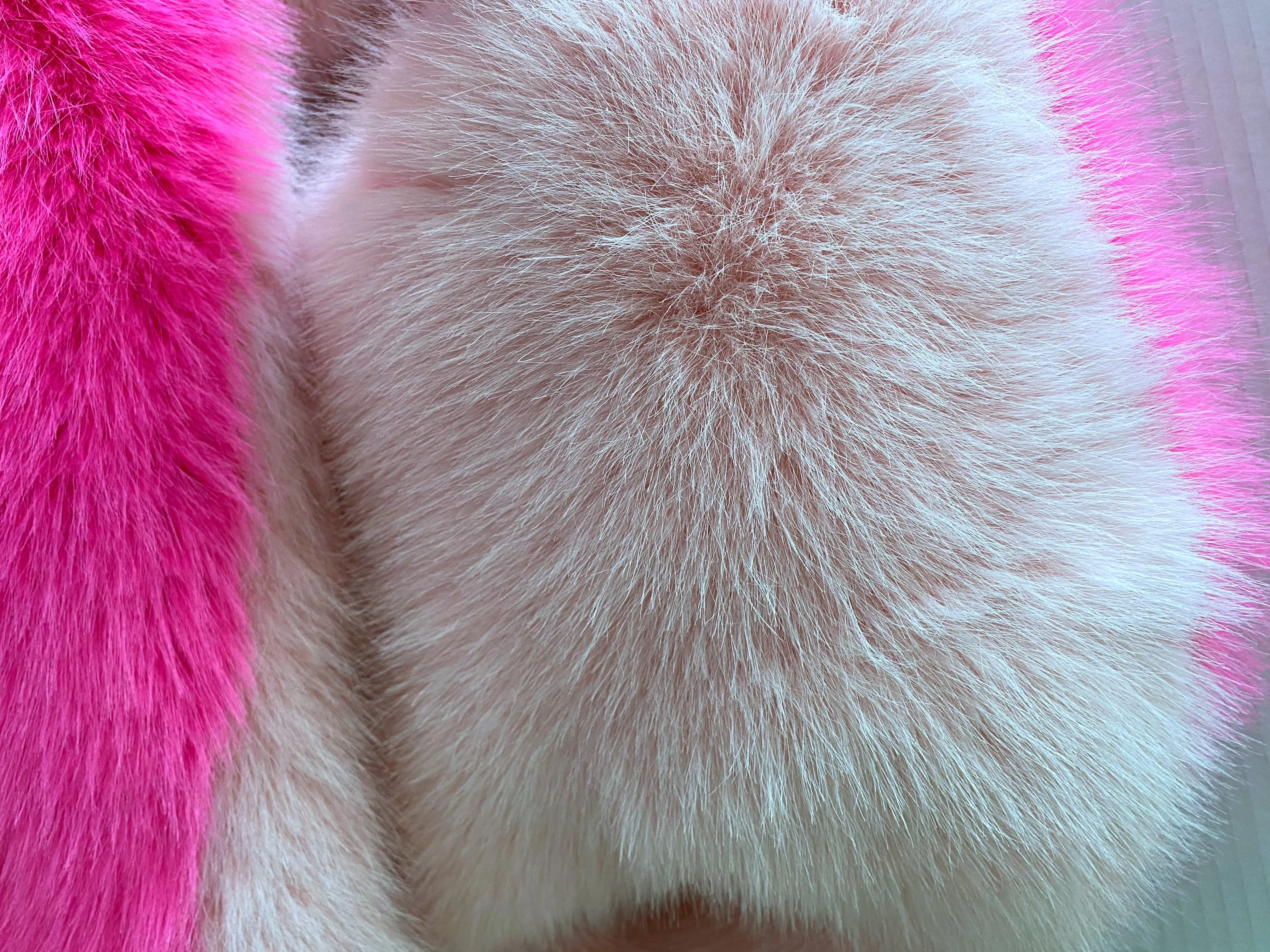 Custom Two Tone Faux Fur Jacket
