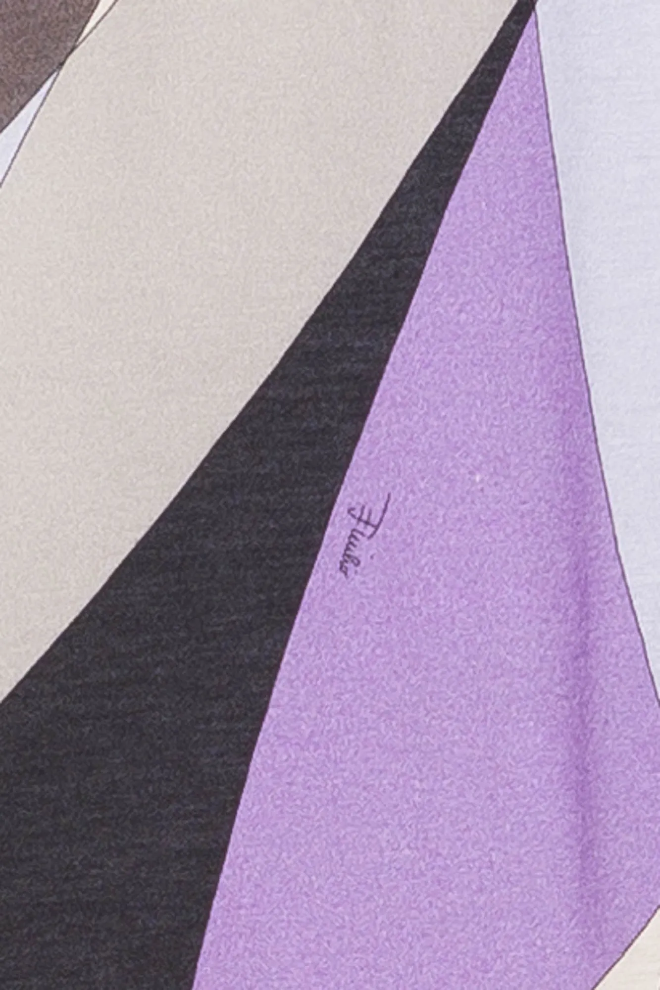Emilio Pucci - Purple, Blue and Black Multicolor Long Sleeve Mini Dress - IT42