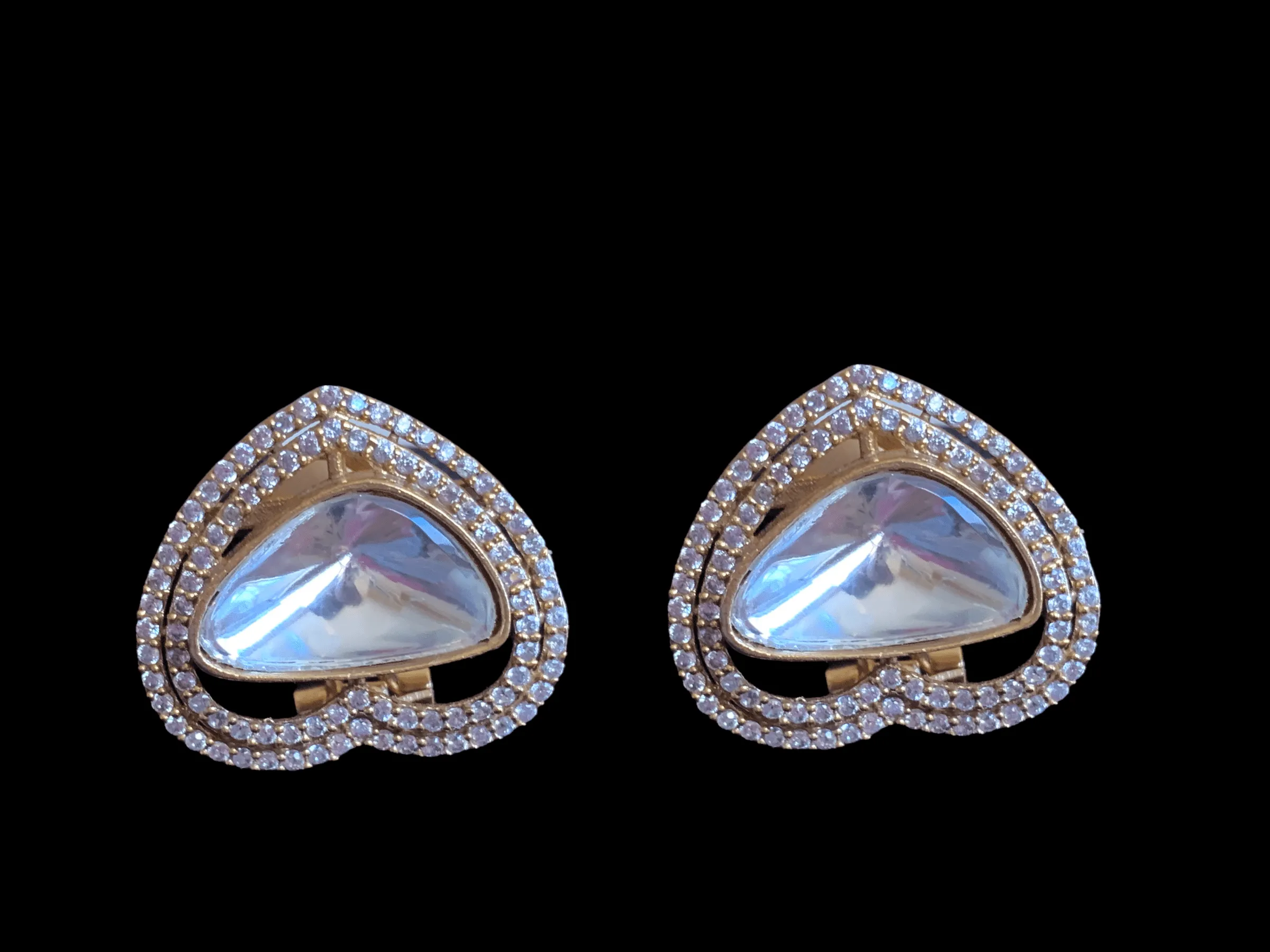 ET525 Lekha  polki earrings ( READY TO SHIP )