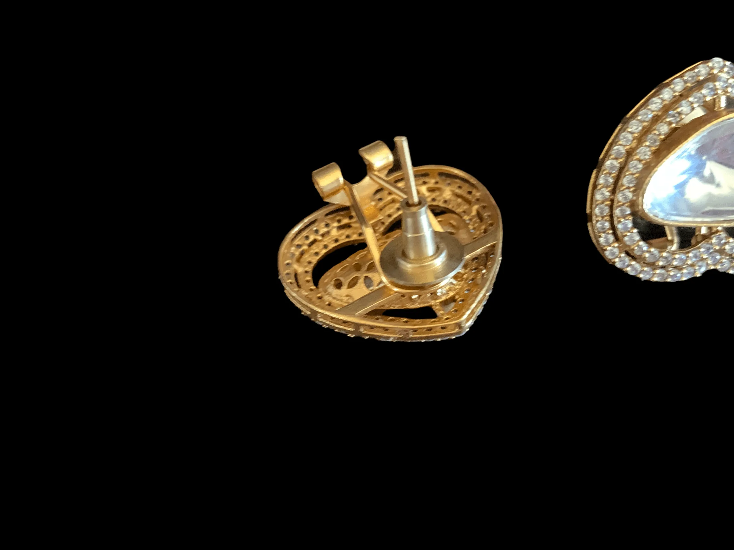 ET525 Lekha  polki earrings ( READY TO SHIP )