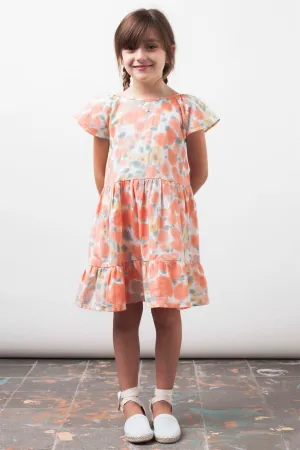 Girls Dress Tocoto Vintage Watercolor